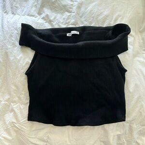 ZARA Off The Shoulder Crop Top